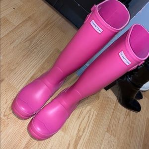 Hot Pink Hunter Boots